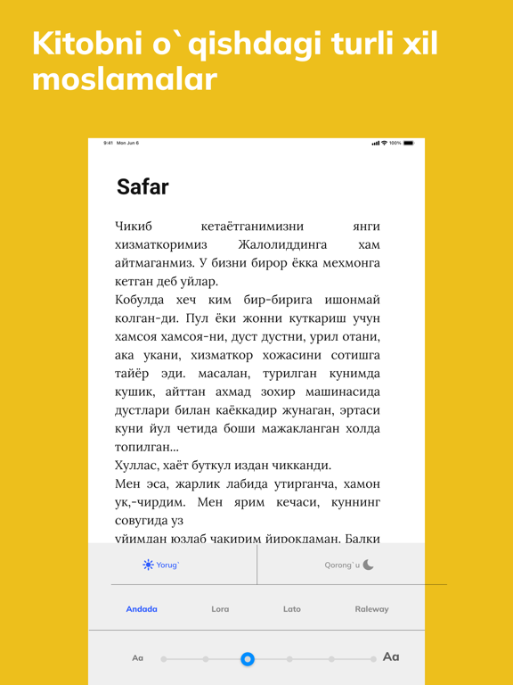 Asaxiy Books iPad screenshot 5 - Book app
