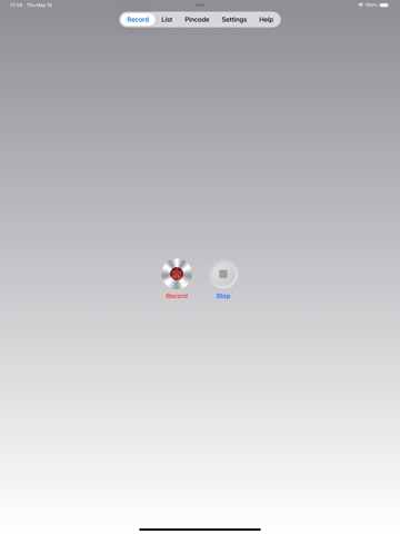 Secure Voice Recorder iPad screenshot