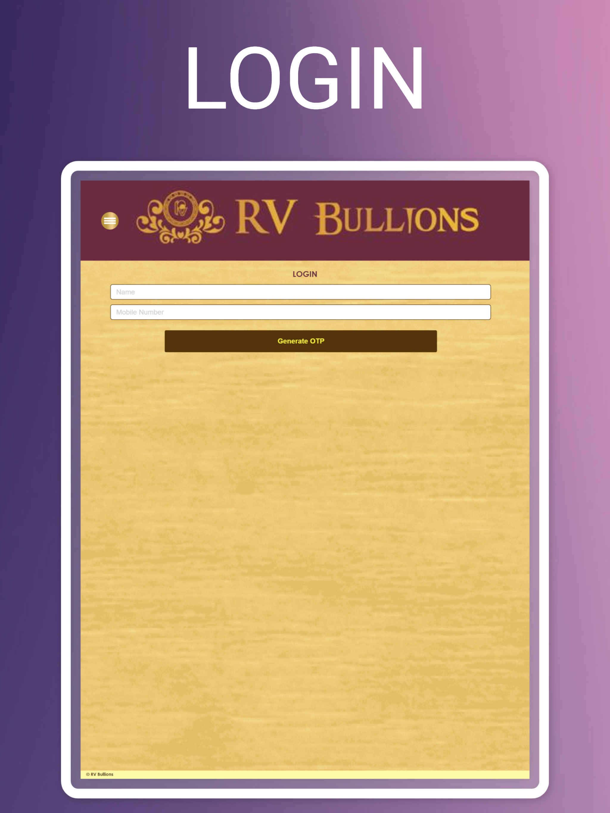 RV Bullions.