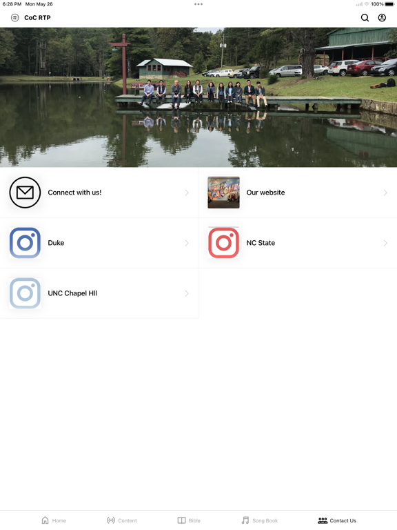 Christians on Campus NC iPad screenshot 5 - Lifestyle app