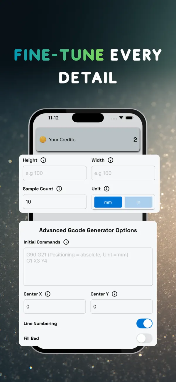 #3. GCode Generator (iOS) Podle: Omer Faruk BAGCI