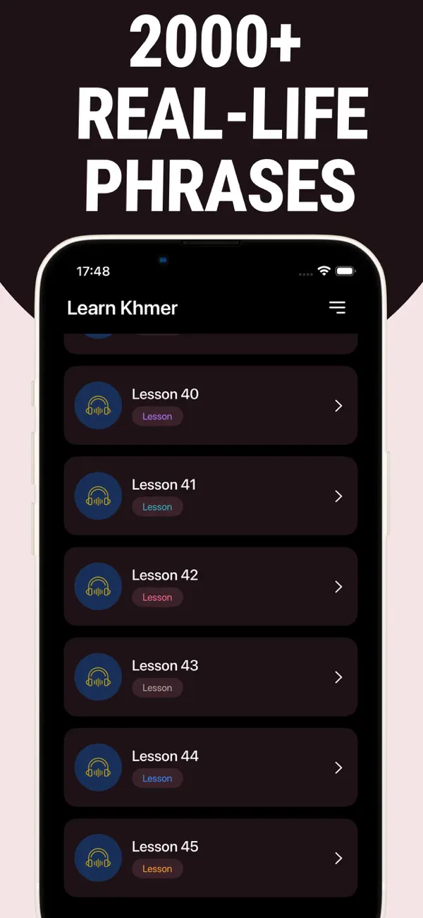 Screenshot #2 pour Learn Khmer - Lentil
