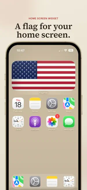 FlagPole: American Flag Widget screenshot 1
