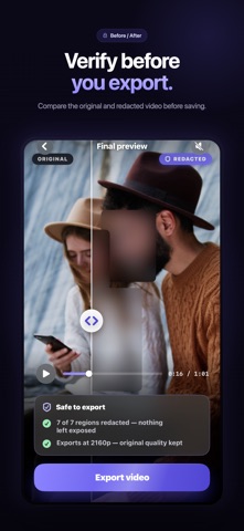 Blur Faces in Video: Redactly Screenshot 1 of 5