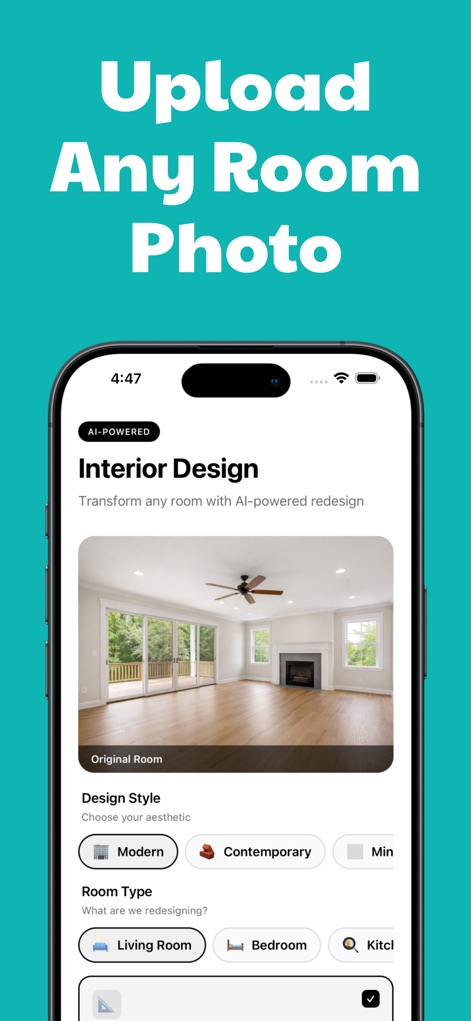 Interior Design AI - RoomJoy - Graphics & Design App | MWM