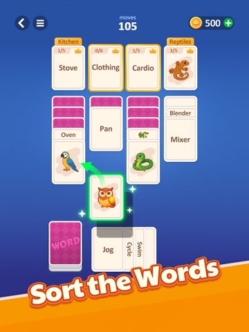 Word Sorta Solitaire iPad screenshot
