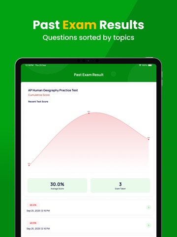 AP Human Geography Prep Test iPad screenshot