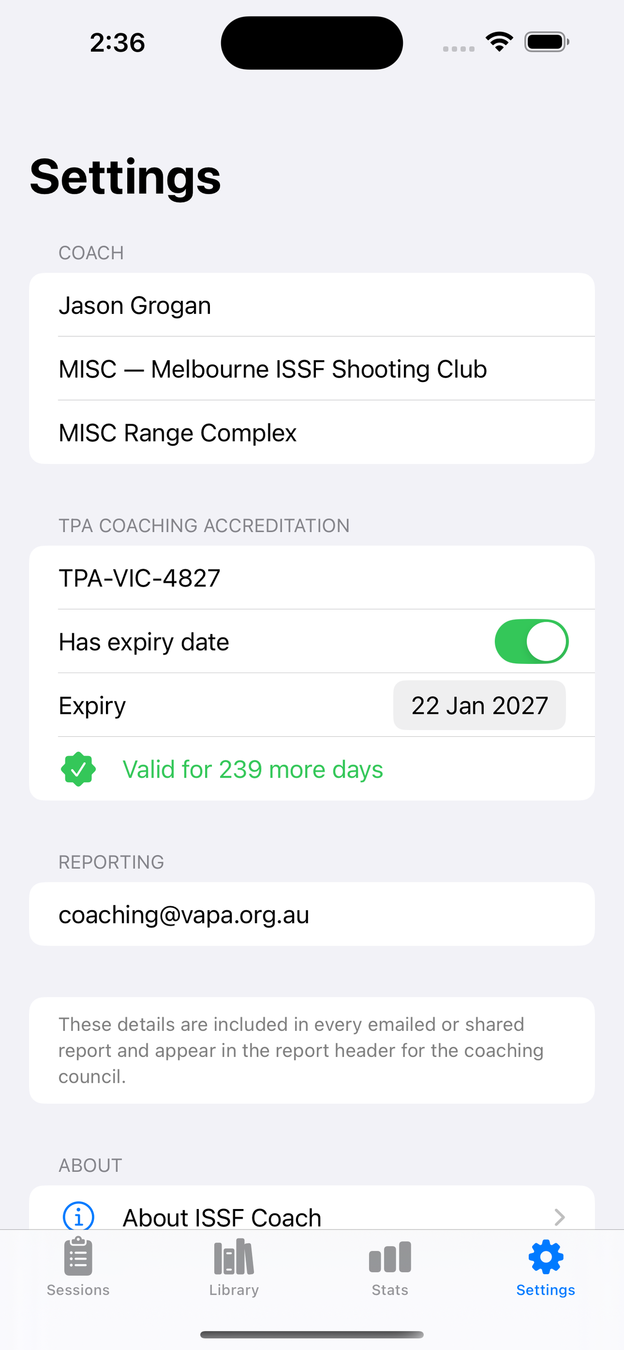 ISSF Coach screenshot 5