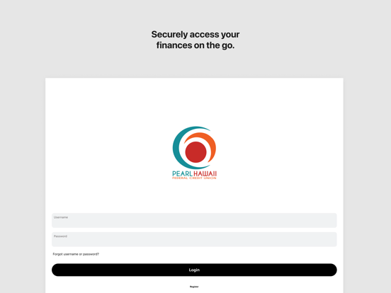 Pearl Hawaii Mobile iPad screenshot 1 - Finance app