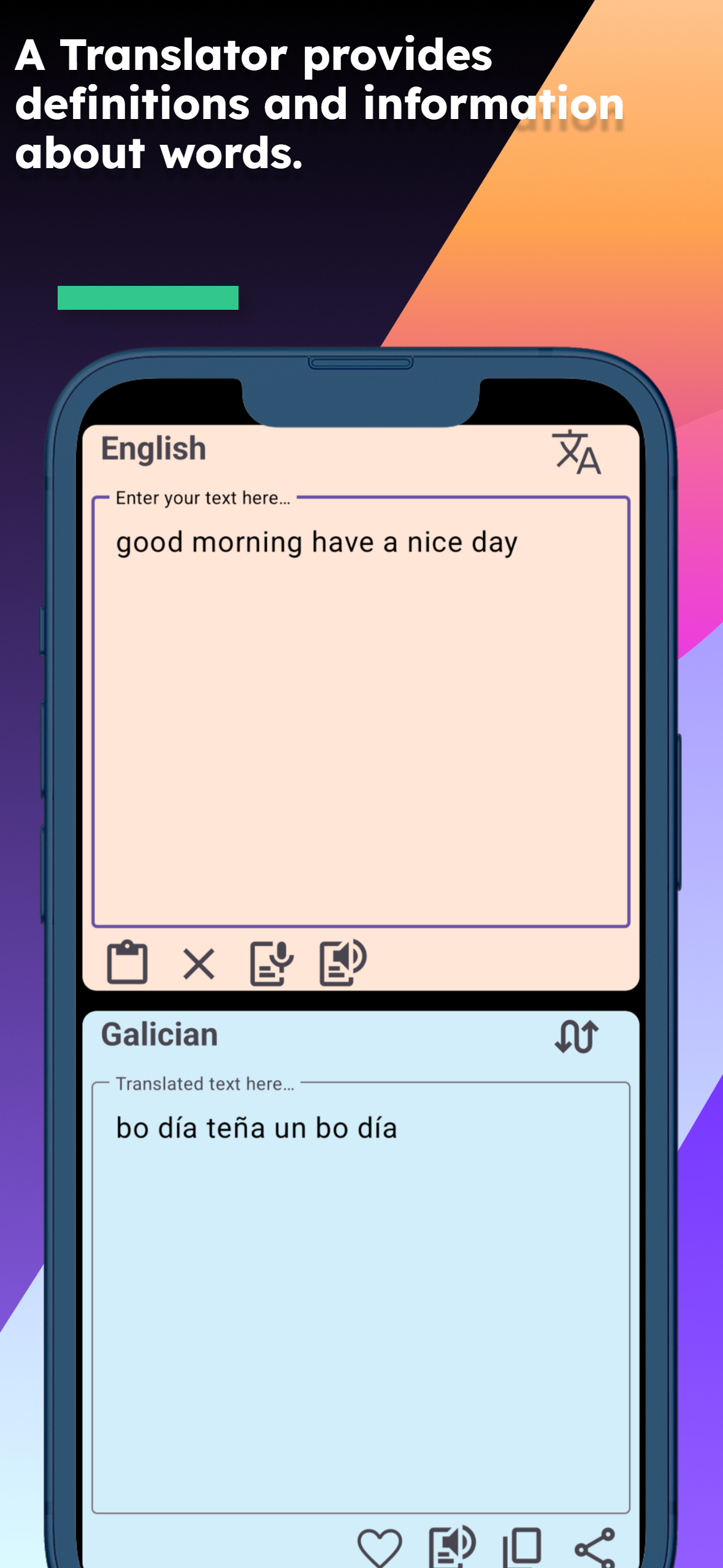 English Galician Translator screenshot 3