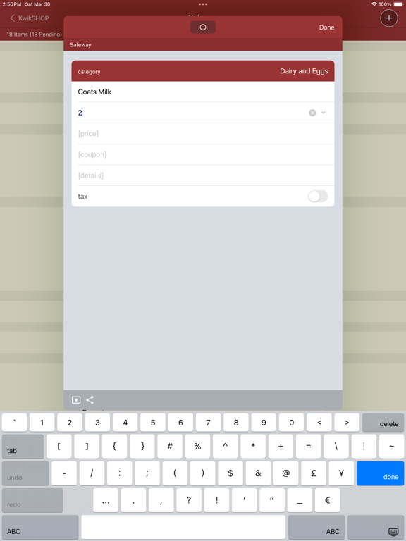Screenshot #6 pour KwikSHOP