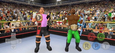 Wrestling Empire - Witness the thrill of championship victories and the detailed wrestler models that bring the epic shared universe to life.