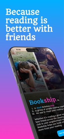Bookship: a virtual book club app screenshot