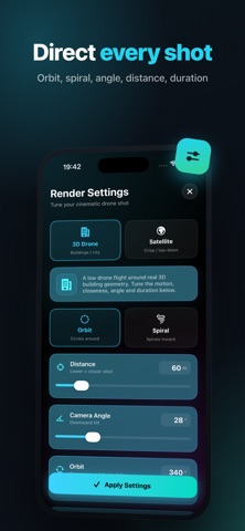 Orbicast: AI Drone Video Maker screenshot