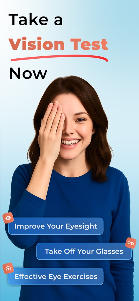Eye Test & Exercises :Vision 7 - Health & Fitness App | MWM