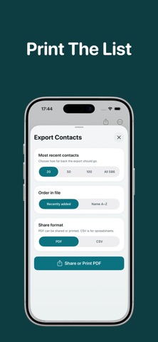 Recent Contacts Timeline Screenshot 3 of 6