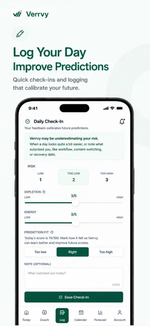 Verrvy : Burnout Coach screenshot 3