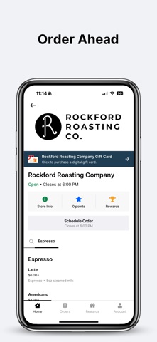 Rockford Roasting Company iPhone screenshot