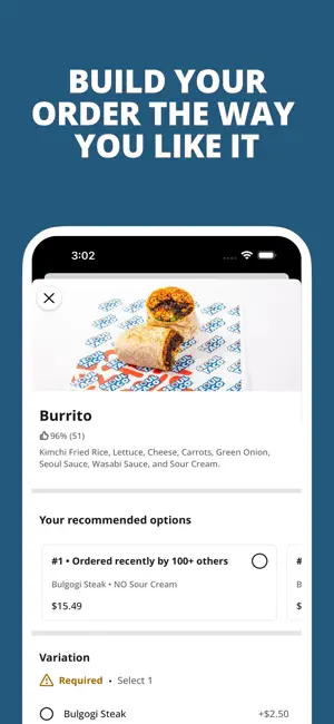 Seoul Taco App screenshot 2