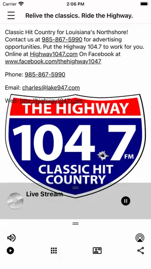 Highway 104.7 screenshot 3
