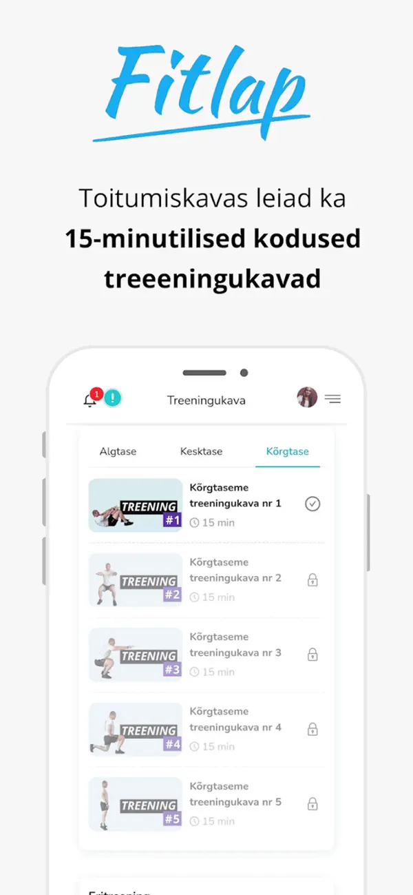 Screenshot #2 pour Fitlap toitumiskava
