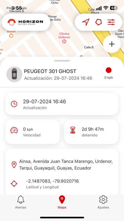 Horizon: Monitoreo Vehícular