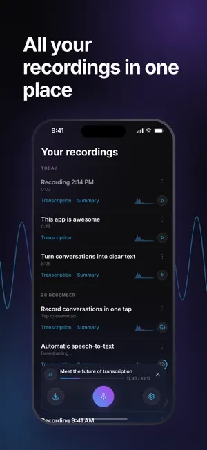 Voxia Transcribe Audio to Text screenshot 2