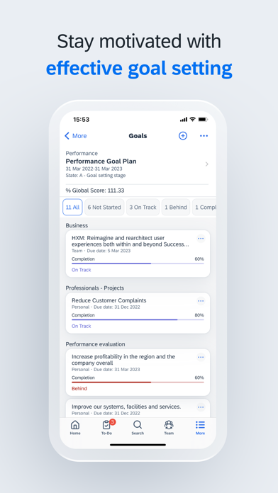 SAP SuccessFactors Mobile のスクリーンショット