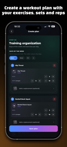 Gym Strength Log - GymDroid Screenshot 8 of 10