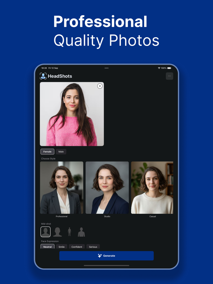 Professional Headshots AI