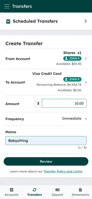Gundersen Credit Union screenshot 2