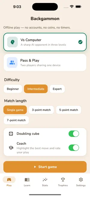 Gammonix: Backgammon Board screenshot 1