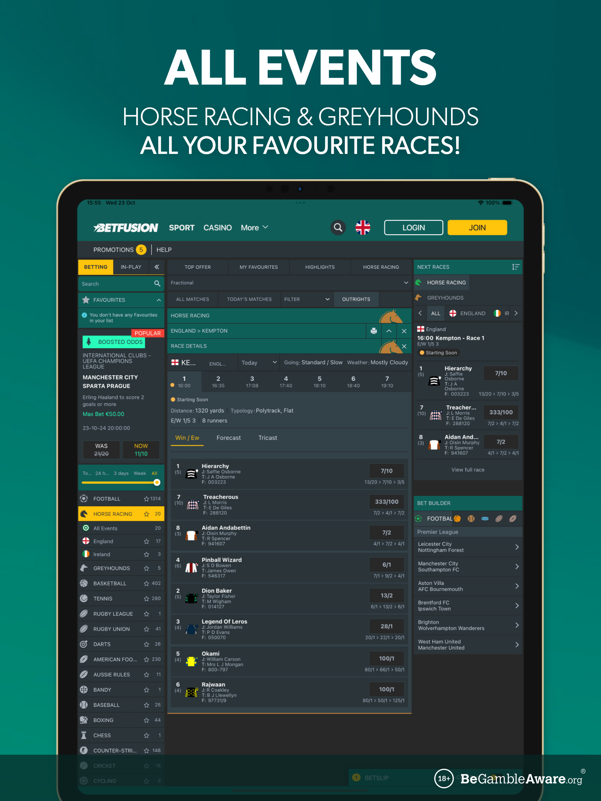 BetFusion: Sports Betting App