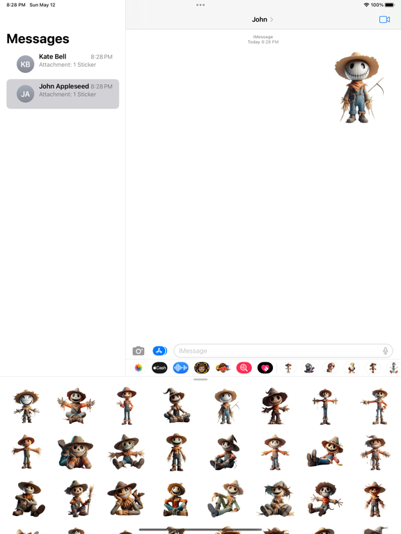 Screenshot #4 pour Happy Scarecrow Stickers
