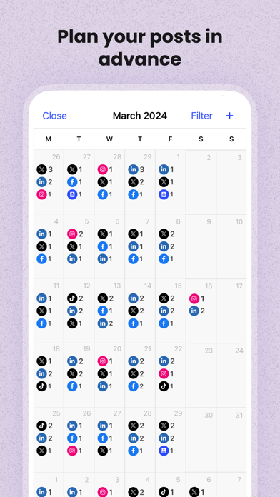Buffer: Plan & Schedule Posts Screenshot