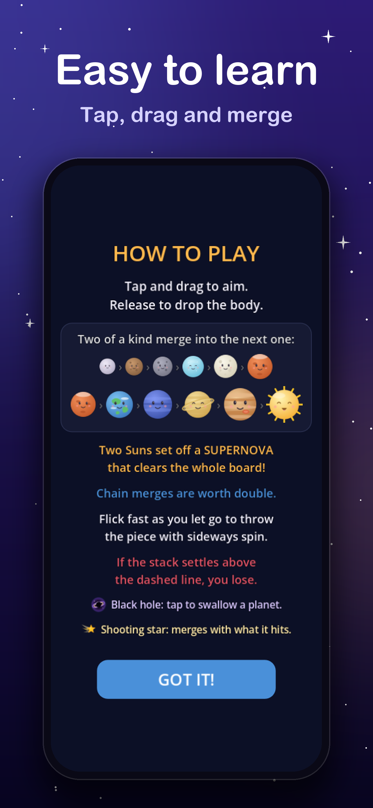 NovaPop: Planet Merge Game screenshot 2