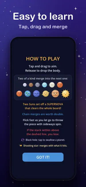 NovaPop: Planet Merge Game screenshot 2