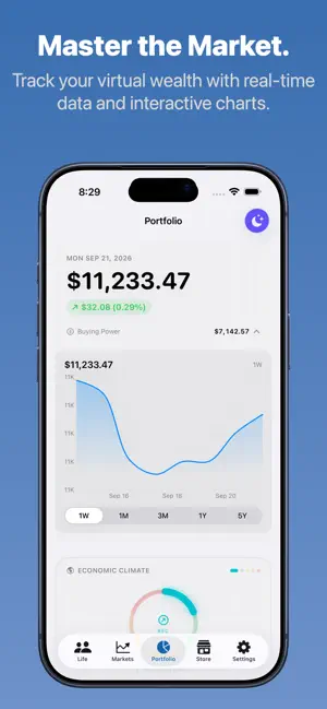 Stock Market Sim - Trader Game screenshot 1