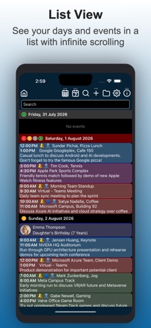 Calendar Pro+ iPhone screenshot