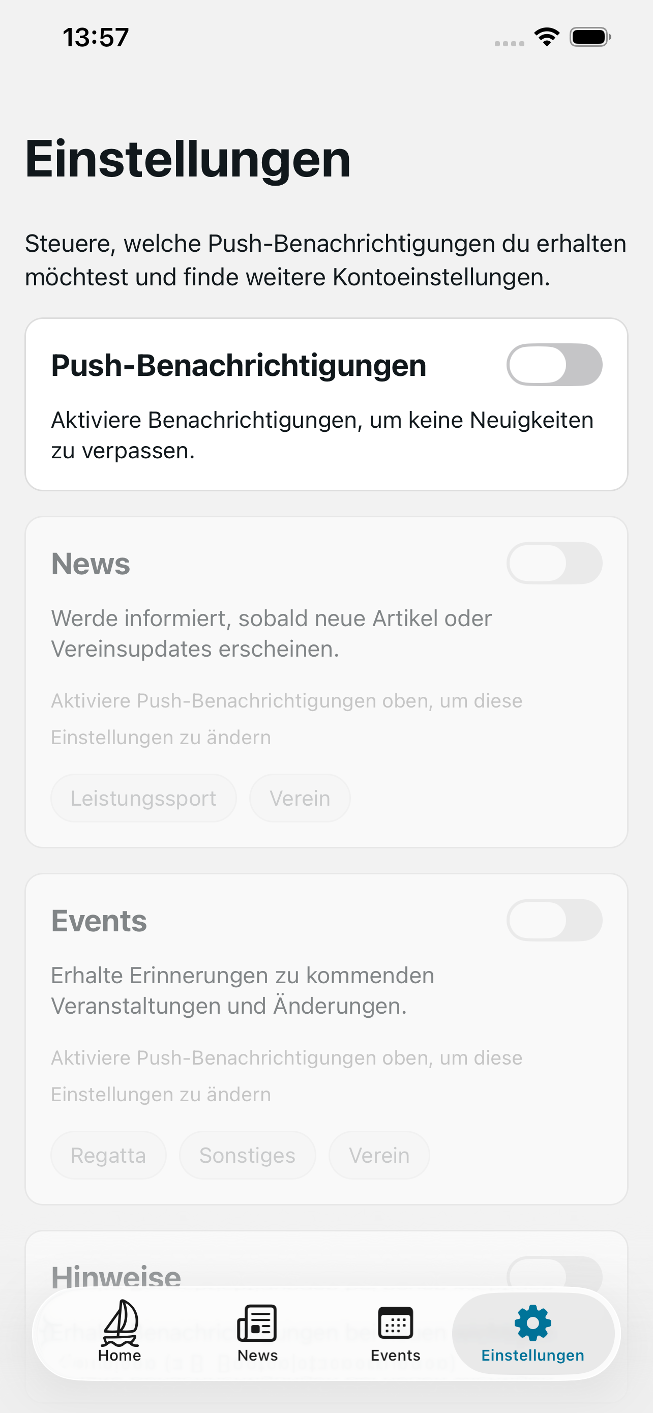 LRG 1885 – Vereins-App