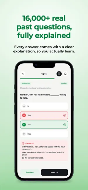 JAMB Pro: Past Questions & CBT screenshot 2