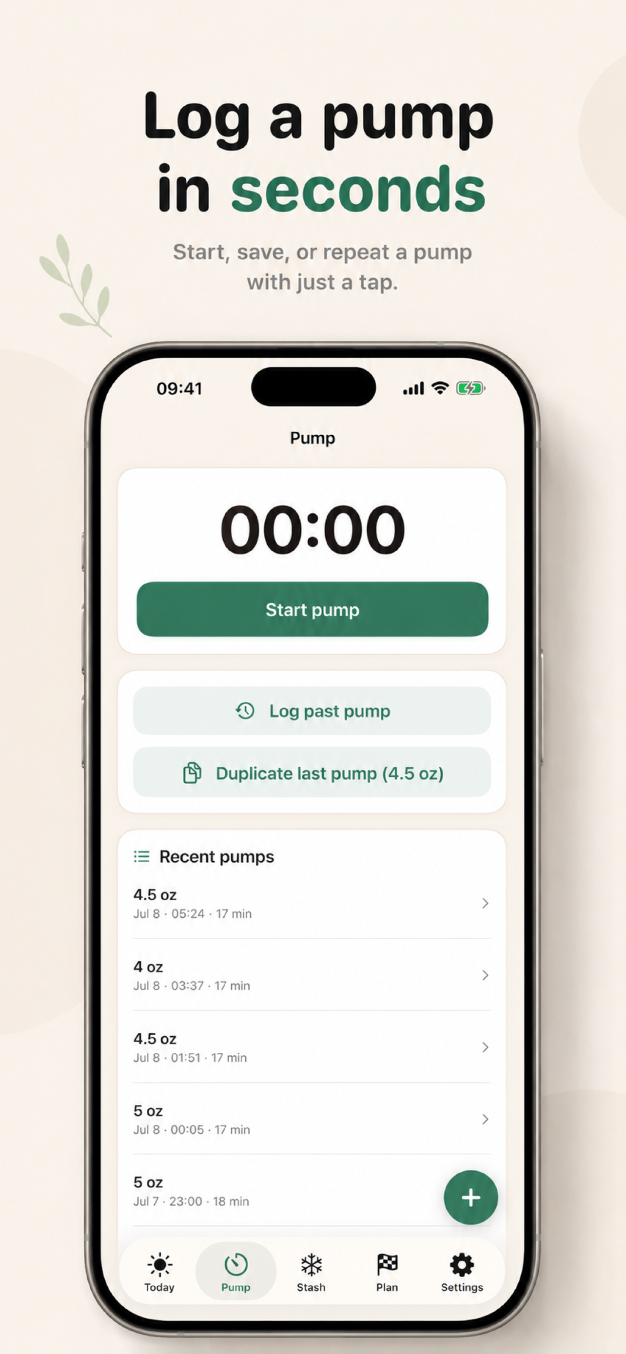 Milk First: Pump Log screenshot 8