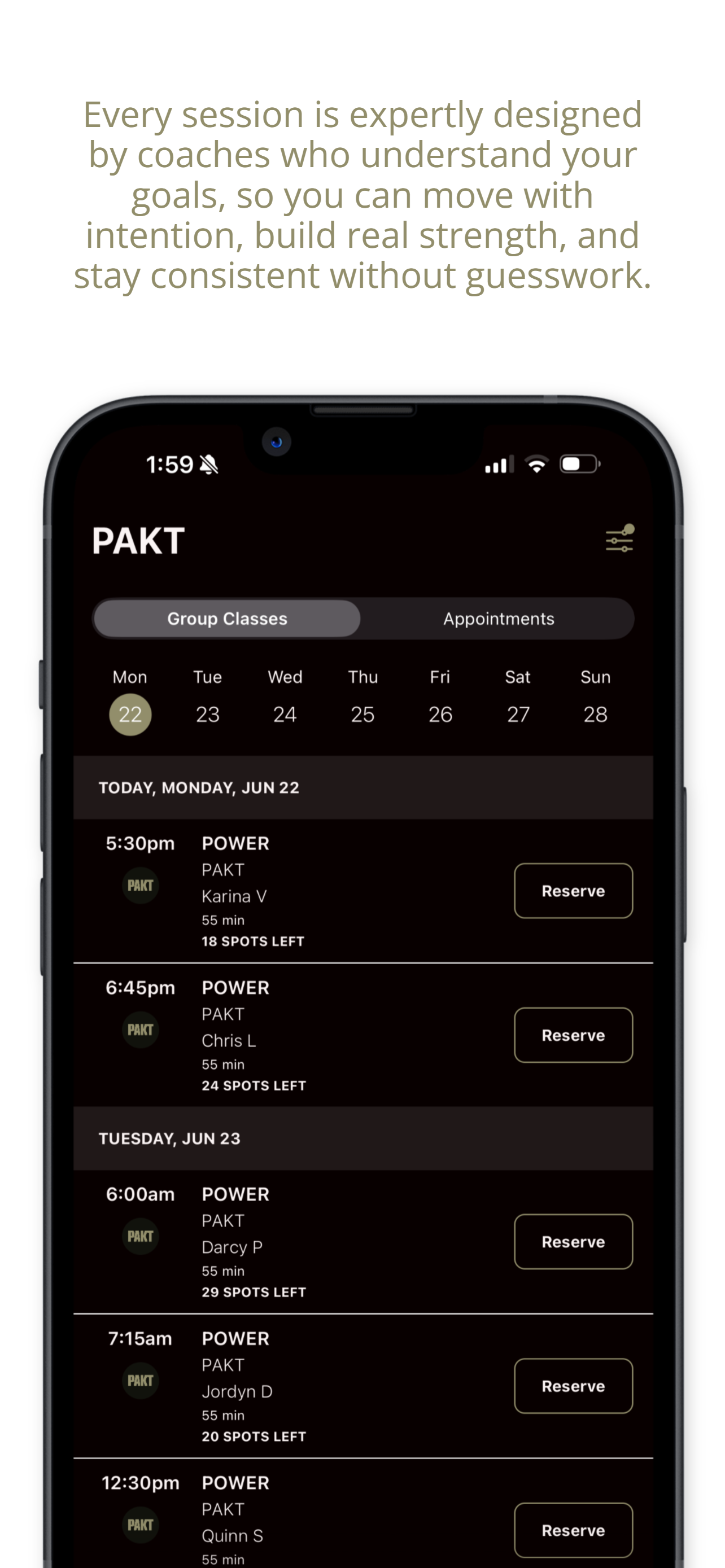 paktfitness screenshot 3