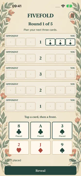 Fivefold: Card Strategy screenshot 2