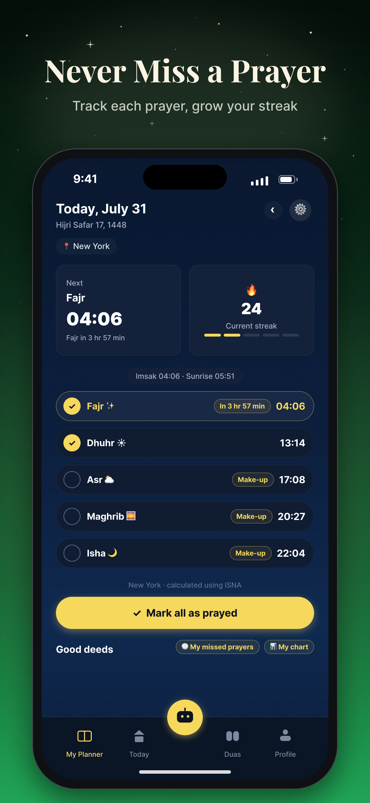 Hilal: Prayer Companion screenshot 2