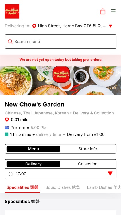 New Chow's Garden Herne Bay