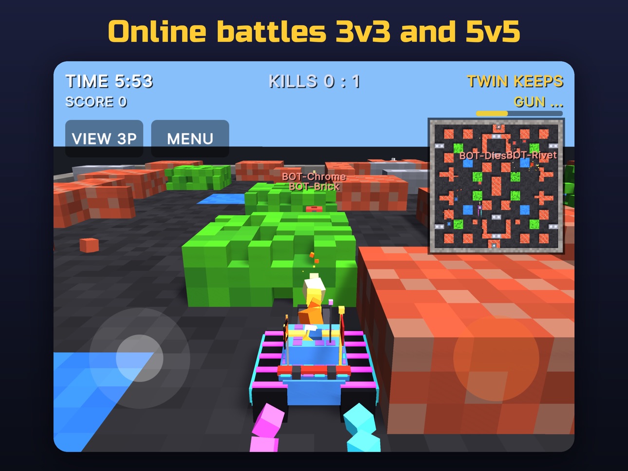 Screenshot 10 of Cube Siege: Voxel tanks