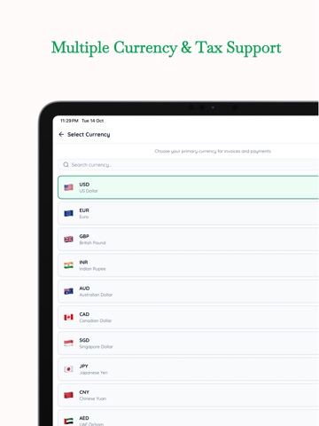Business Invoice Maker - Quick iPad screenshot