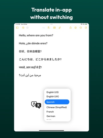 TypePilot – The AI Keyboard iPad screenshot