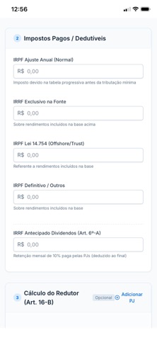 Simulador IRPF Mínimo Screenshot 2 of 4
